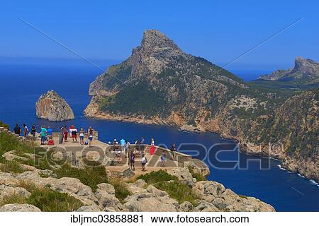 "Lookout point, Cap de Formentor, Majorca, Balearic Islands, Spain, Europe" View Large Photo Image Stock Image - "Lookout point, Cap de Formentor, Majorca, Balearic Islands, Spain, Europe". Fotosearch