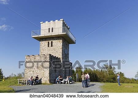 Stock Photo - "Lookout tower on Mt Geschriebenstein, Koszeg Mountains, Mid Burgenland, Burgenland, Austria, Europe". Fotosearch