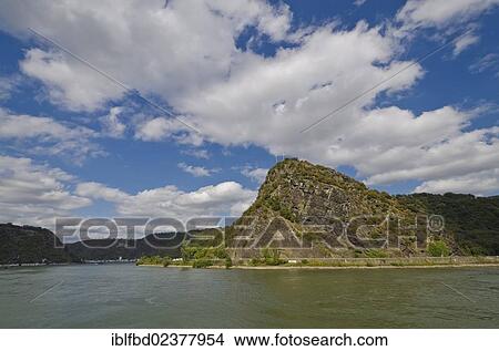 "Loreley rock on the bank of the Rhine, near St. Goarshausen, Rhineland-Palatinate, Germany, Europe" View Large Photo Image Picture - "Loreley rock on the bank of the Rhine, near St. Goarshausen, Rhineland-Palatinate, Germany, Europe". Fotosearch
