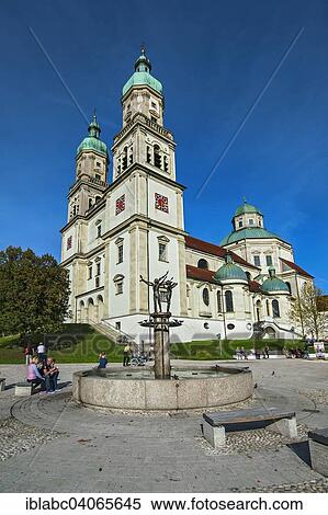 "Lorenz Church and fountain, Kempten, Allgau, Bavaria, Germany, Europe" View Large Photo Image Stock Photography - "Lorenz Church and fountain, Kempten, Allgau, Bavaria, Germany, Europe". Fotosearch