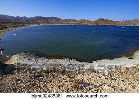 "Los Genoveses beach, Genoveses Cove, Ensenada de los Genoveses, Cabo de Gata-Nijar Natural Park, Biosphere Reserve, Almeria province, Andalusia, Spain, Europe" View Large Photo Image Stock Image - "Los Genoveses beach, Genoveses Cove, Ensenada de los Genoveses, Cabo de Gata-Nijar Natural Park, Biosphere Reserve, Almeria province, Andalusia, Spain, Europe". Fotosearch
