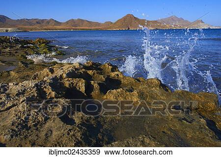 "Los Genoveses beach, Genoveses Cove, Ensenada de los Genoveses, Cabo de Gata-Nijar Natural Park, Biosphere Reserve, Almeria province, Andalusia, Spain, Europe" View Large Photo Image Stock Photo - "Los Genoveses beach, Genoveses Cove, Ensenada de los Genoveses, Cabo de Gata-Nijar Natural Park, Biosphere Reserve, Almeria province, Andalusia, Spain, Europe". Fotosearch