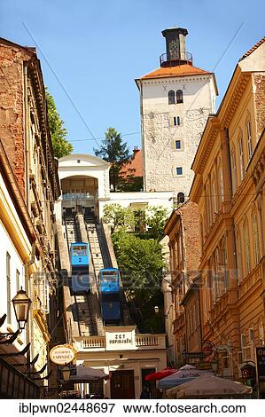 "Lotr? Ü? ìak Tower and funicular railway to the Gradec area, Zagreb, Croatia, Europe" View Large Photo Image Stock Photo - "Lotr? Ü? ìak Tower and funicular railway to the Gradec area, Zagreb, Croatia, Europe". Fotosearch