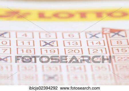 Lottery ticket with crossed-off numbers View Large Photo Image Stock Image - Lottery ticket with crossed-off numbers. Fotosearch