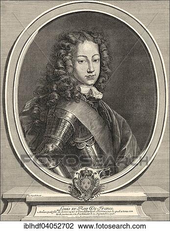 Stock Image - "Louis XV, 1710-1774, King of France and Navarre, historical illustration". Fotosearch
