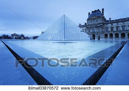 Stock Image - "Louvre Museum, Paris, Ile-de-France region, France, Europe". Fotosearch