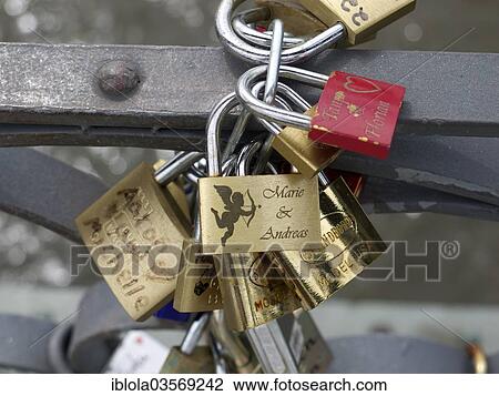 "Love locks, Eiserner Steg bridge, Frankfurt am Main, Hesse, Germany, Europe" View Large Photo Image Stock Image - "Love locks, Eiserner Steg bridge, Frankfurt am Main, Hesse, Germany, Europe". Fotosearch