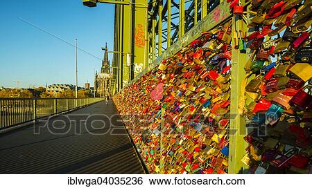 "Love locks, symbols of love and loyalty, Hohenzollern Bridge, Cologne, Rhineland, North Rhine-Westphalia, Germany, Europe" View Large Photo Image Stock Photograph - "Love locks, symbols of love and loyalty, Hohenzollern Bridge, Cologne, Rhineland, North Rhine-Westphalia, Germany, Europe". Fotosearch