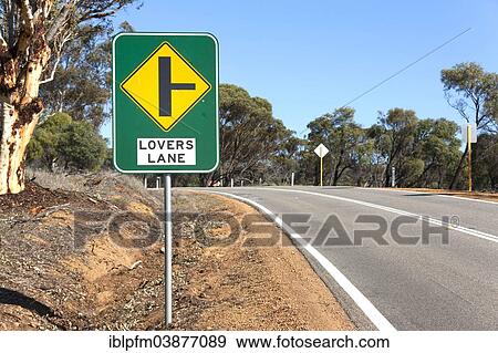"Lovers Lane roadside sign, Western Australia" View Large Photo Image Stock Photo - "Lovers Lane roadside sign, Western Australia". Fotosearch