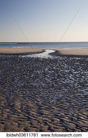Low Tide On Suedstrand Beach Lower Saxon Wadden Sea National Park