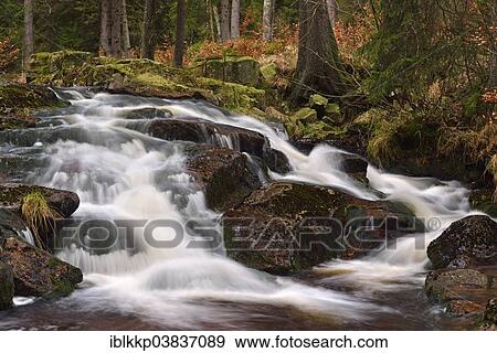 "Lower Bodefall, waterfall of the mountain stream Warme Bode, Braunlage, Harz, Lower Saxony, Germany, Europe" View Large Photo Image Stock Photo - "Lower Bodefall, waterfall of the mountain stream Warme Bode, Braunlage, Harz, Lower Saxony, Germany, Europe". Fotosearch