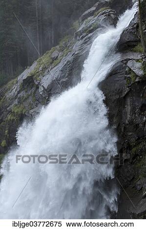 "Lower Krimml Waterfall, National Park Hohe Tauern, Salzburg, Austria, Europe" View Large Photo Image Stock Photography - "Lower Krimml Waterfall, National Park Hohe Tauern, Salzburg, Austria, Europe". Fotosearch