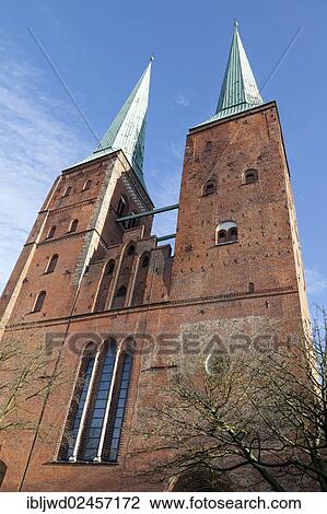 Stock Image - "Luebeck Cathedral, Schleswig-Holstein, Germany, Europe". Fotosearch