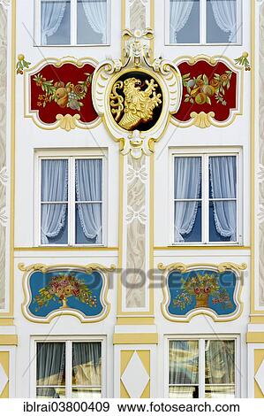 "Lueftlmalerei wall painting, local and city museum, Bad Tolz, Upper Bavaria, Bavaria, Germany, Europe" View Large Photo Image Stock Photo - "Lueftlmalerei wall painting, local and city museum, Bad Tolz, Upper Bavaria, Bavaria, Germany, Europe". Fotosearch