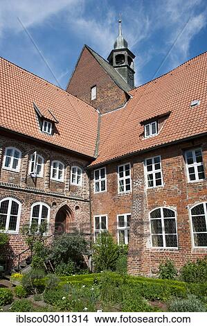 Picture - "Luene Abbey, Benedictine monastery, Luneburg, Lower Saxony, Germany, Europe". Fotosearch