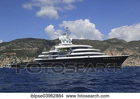 "Luna"""" luxury motor yacht, constructed by LloydWerft shipyard, length 115 m, built in 2010, owner Roman Abramovich, Cote d'Azur, France, Europe" View Large Photo Image Picture - "Luna"""" luxury motor yacht, constructed by LloydWerft shipyard, length 115 m, built in 2010, owner Roman Abramovich, Cote d'Azur, France, Europe". Fotosearch
