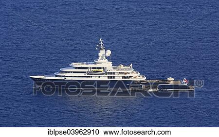 "Luna"""" luxury motor yacht, constructed by LloydWerft shipyard, length 115 m, built in 2010, owner Roman Abramovich, Cote d'Azur, France, Europe" View Large Photo Image Stock Image - "Luna"""" luxury motor yacht, constructed by LloydWerft shipyard, length 115 m, built in 2010, owner Roman Abramovich, Cote d'Azur, France, Europe". Fotosearch