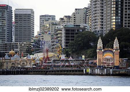 "Luna Park at Milsons Point, Sydney Harbour, North Sydney, New South Wales, NSW, Australia, Oceania" View Large Photo Image Stock Image - "Luna Park at Milsons Point, Sydney Harbour, North Sydney, New South Wales, NSW, Australia, Oceania". Fotosearch