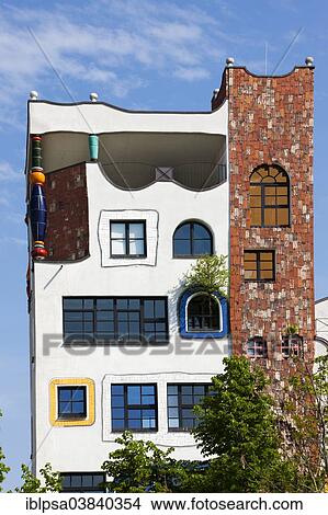 "Luther-Melanchthon-Gymnasium, designed by Friedensreich Hundertwasser, Lutherstadt Wittenberg, Saxony-Anhalt, Germany, Europe" View Large Photo Image Picture - "Luther-Melanchthon-Gymnasium, designed by Friedensreich Hundertwasser, Lutherstadt Wittenberg, Saxony-Anhalt, Germany, Europe". Fotosearch