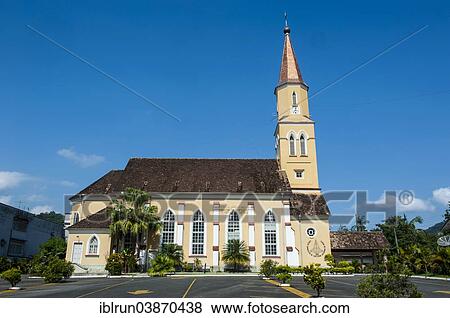 "Lutheranian church in the German-speaking town of Pomerode, Santa Catarina, Brazil, South America" View Large Photo Image Stock Photo - "Lutheranian church in the German-speaking town of Pomerode, Santa Catarina, Brazil, South America". Fotosearch