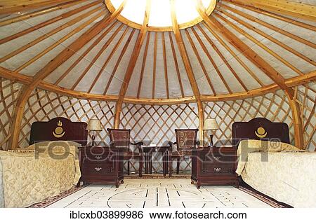 "Luxurious yurt for tourists, interior, Kharkhorin, Southern Steppe, Ovorkhangai Province, Mongolia, Asia" View Large Photo Image Stock Photograph - "Luxurious yurt for tourists, interior, Kharkhorin, Southern Steppe, Ovorkhangai Province, Mongolia, Asia". Fotosearch