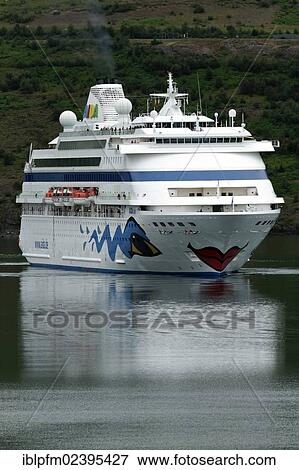 Stock Photo - "Luxury cruise ship AIDAcara in the Port of Akureyri, Iceland, Europe". Fotosearch