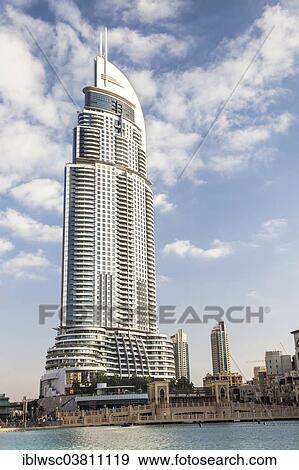 "Luxury hotel The Address Downtown Dubai, Dubai, United Arab Emirates, Asia" View Large Photo Image Stock Photo - "Luxury hotel The Address Downtown Dubai, Dubai, United Arab Emirates, Asia". Fotosearch