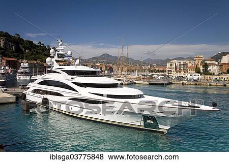 "Luxury yacht, harbour, Nice, Provence-Alpes-Cote d’Azur, France, Europe" View Large Photo Image Stock Photo - "Luxury yacht, harbour, Nice, Provence-Alpes-Cote d’Azur, France, Europe". Fotosearch