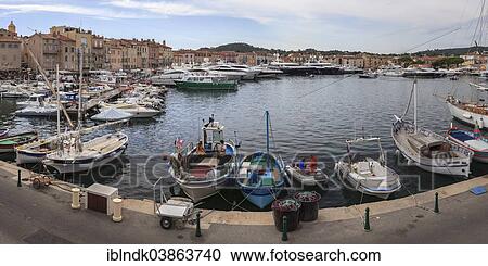"Luxury yachts and fishing boats in the port of Saint-Tropez, Departement Var, Provence-Alpes-Cote d'Azur, France, Europe" View Large Photo Image Stock Image - "Luxury yachts and fishing boats in the port of Saint-Tropez, Departement Var, Provence-Alpes-Cote d'Azur, France, Europe". Fotosearch