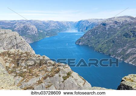"Lysefjord, Rogaland, Western Norway, Norway, Europe" View Large Photo Image Stock Photo - "Lysefjord, Rogaland, Western Norway, Norway, Europe". Fotosearch