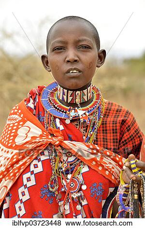 "Maasai woman wearing traditional costume, Amboseli National Park, Rift Valley Province, Kenya, Africa" View Large Photo Image Stock Photo - "Maasai woman wearing traditional costume, Amboseli National Park, Rift Valley Province, Kenya, Africa". Fotosearch
