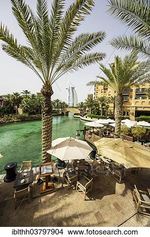 "Madinat Jumeirah, Arabian Resort, Burj al Arab hotel at back, Umm Suqeim 3, Dubai, United Arab Emirates, Asia" View Large Photo Image Picture - "Madinat Jumeirah, Arabian Resort, Burj al Arab hotel at back, Umm Suqeim 3, Dubai, United Arab Emirates, Asia". Fotosearch