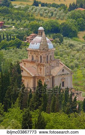 Stock Image - "Madonna di San Biagio church, Montepulciano, Siena Province, Tuscany, Italy, Europe". Fotosearch