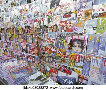 "Magazine shelf, Germany, Europe" View Large Photo Image Stock Image - "Magazine shelf, Germany, Europe". Fotosearch