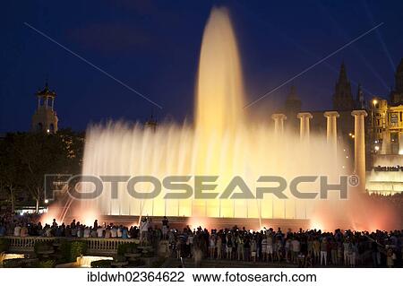 "Magic Fountain of Montjuic, Font magica water fountains, Museu Nacional d'Art de Catalunya, National Art Museum of Catalonia, Barcelona, Catalonia, Spain, Europe, PublicGround, Europe" View Large Photo Image Stock Image - "Magic Fountain of Montjuic, Font magica water fountains, Museu Nacional d'Art de Catalunya, National Art Museum of Catalonia, Barcelona, Catalonia, Spain, Europe, PublicGround, Europe". Fotosearch