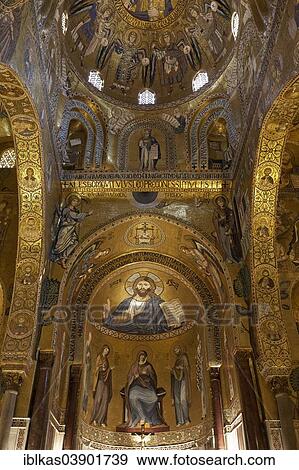 "Magnificent Byzantine mosaics, Cappella Palatina, Palatine Chapel, Palazzo dei Norman or Norman Palace, Palermo, Sicily, Italy, Europe" View Large Photo Image Stock Photo - "Magnificent Byzantine mosaics, Cappella Palatina, Palatine Chapel, Palazzo dei Norman or Norman Palace, Palermo, Sicily, Italy, Europe". Fotosearch