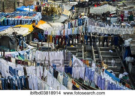 "Mahalaxmi Dhobi Ghat, laundry district of Mumbai, Maharashtra, India, Asia" View Large Photo Image Picture - "Mahalaxmi Dhobi Ghat, laundry district of Mumbai, Maharashtra, India, Asia". Fotosearch