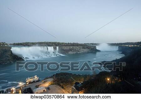 Picture - "Maid of the Mist, boat ride at Niagara Falls, Niagara Falls, Ontario Province, Canada, North America". Fotosearch