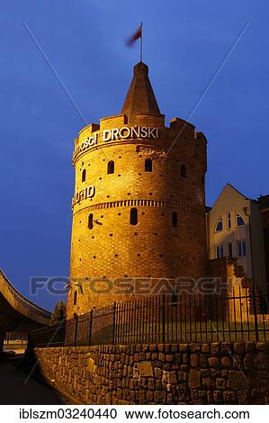 Stock Image - "Maiden Tower or Seven Coats Tower, Szczecin, West Pomeranian Voivodeship, Poland, Europe". Fotosearch