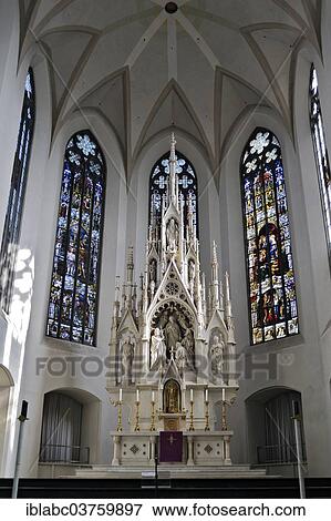 "Main altar, Church Neue Pfarrkirche St. Johann Baptist, Au-Haidhausen, Munich, Upper Bavaria, Bavaria, Germany, Europe" View Large Photo Image Stock Photo - "Main altar, Church Neue Pfarrkirche St. Johann Baptist, Au-Haidhausen, Munich, Upper Bavaria, Bavaria, Germany, Europe". Fotosearch