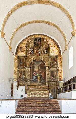 "Main altar, Manueline Church Santa Misericordia, Silves, Algarve, Portugal, Europe" View Large Photo Image Stock Image - "Main altar, Manueline Church Santa Misericordia, Silves, Algarve, Portugal, Europe". Fotosearch