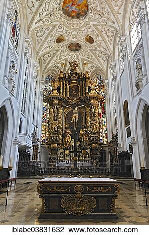 "Main altar, Parish Church of the Assumption of the Blessed Virgin Mary, inaugurated in 1466, Landsberg am Lech, Bavaria, Germany, Europe" View Large Photo Image Stock Image - "Main altar, Parish Church of the Assumption of the Blessed Virgin Mary, inaugurated in 1466, Landsberg am Lech, Bavaria, Germany, Europe". Fotosearch