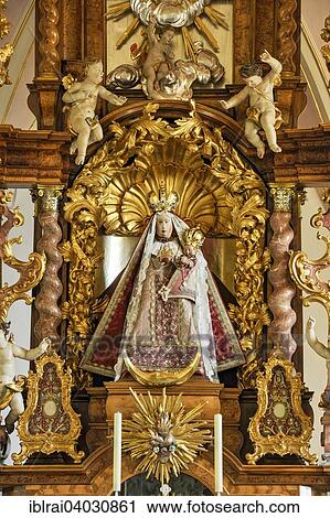 "Main altar with painting, Grace Chapel with Rococo interiors, Pilgrimage Church of the Assumption, Hohenpeissenberg, High Peissenberg, Pfaff angle region, Upper Bavaria, Bavaria, Germany, Europe" View Large Photo Image Stock Image - "Main altar with painting, Grace Chapel with Rococo interiors, Pilgrimage Church of the Assumption, Hohenpeissenberg, High Peissenberg, Pfaff angle region, Upper Bavaria, Bavaria, Germany, Europe". Fotosearch