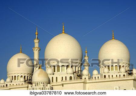 "Main domes of the Sheikh Zayed Bin Sultan Al Nahyan Mosque, Grand Mosque, Abu Dhabi, United Arab Emirates, Asia" View Large Photo Image Stock Image - "Main domes of the Sheikh Zayed Bin Sultan Al Nahyan Mosque, Grand Mosque, Abu Dhabi, United Arab Emirates, Asia". Fotosearch