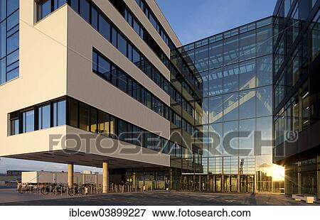 Stock Photo - "Main entrance, HafenCity University Hamburg, Hamburg, Germany, Europe". Fotosearch
