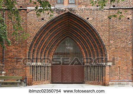 "Main entrance of Jacobikirche Church, converted into a three-aisled hall church in the 14th century, An der Jacobikirche square, Greifswald, Mecklenburg-Western Pomerania, Germany, Europe" View Large Photo Image Picture - "Main entrance of Jacobikirche Church, converted into a three-aisled hall church in the 14th century, An der Jacobikirche square, Greifswald, Mecklenburg-Western Pomerania, Germany, Europe". Fotosearch