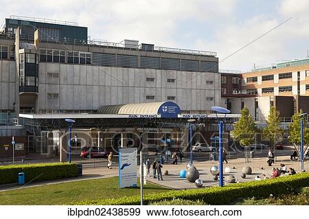 Stock Photo - "Main entrance to Southampton General Hospital University NHS Trust, Southampton, England, United Kingdom, Europe". Fotosearch