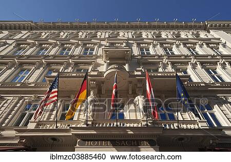 "Main facade of Hotel Sacher, luxury hotel, built in 1876, Vienna, Vienna State, Austria, Europe" View Large Photo Image Stock Image - "Main facade of Hotel Sacher, luxury hotel, built in 1876, Vienna, Vienna State, Austria, Europe". Fotosearch