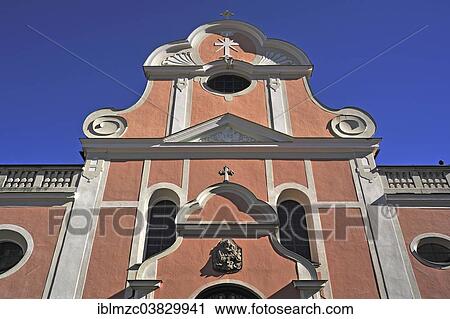 "Main facade of the monastery church of St. Joseph, built in 1655, Immenstadt, Allgau, Bavaria, Germany, Europe" View Large Photo Image Stock Image - "Main facade of the monastery church of St. Joseph, built in 1655, Immenstadt, Allgau, Bavaria, Germany, Europe". Fotosearch