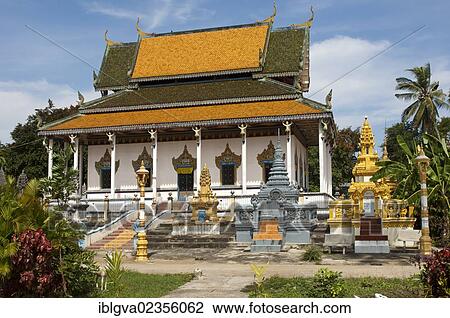 "Main hall of the Kampong Ampil monastery, Battambang, Cambodia, Southeast Asia, Asia" View Large Photo Image Stock Image - "Main hall of the Kampong Ampil monastery, Battambang, Cambodia, Southeast Asia, Asia". Fotosearch